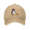 Washed Baseball Cap Pingu Noot Noot Summer Hip Hop Hats For Women Men Yk Retro Tennis Skate Sun Snapback Cap