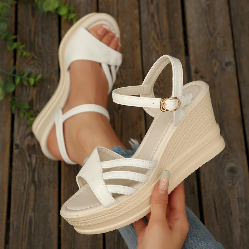 *Hot Selling in Summer Comfortable Wedge Heel Sandals for Women in Plus Size Fashiable New Elegant Fish Mouth Casual Sandals