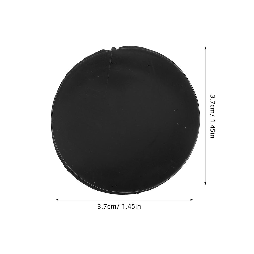 20Pcs Black Round Rubber Plug for Piggy Bank Bottom Hole Cover Saving Box Stopper Coin Jar Closure Secure Money Storage Solution