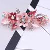 Oil Drip Design Zinc Zinc Alloy Hair Clip Floating Rhinestone Women's Headwear Floral Spring Clip  Party