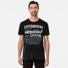 T-shirt Homme Été Décontracté 100% Coton Col Rond Manches Courtes Plan d'Avion de Chasse Supermarine Spitfire de la RAF