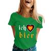 Fashion Casual Unisex Letter Print T-Shirt with Festival Graphic Design - Short Sleeve Round Neck Tee for Men and Women