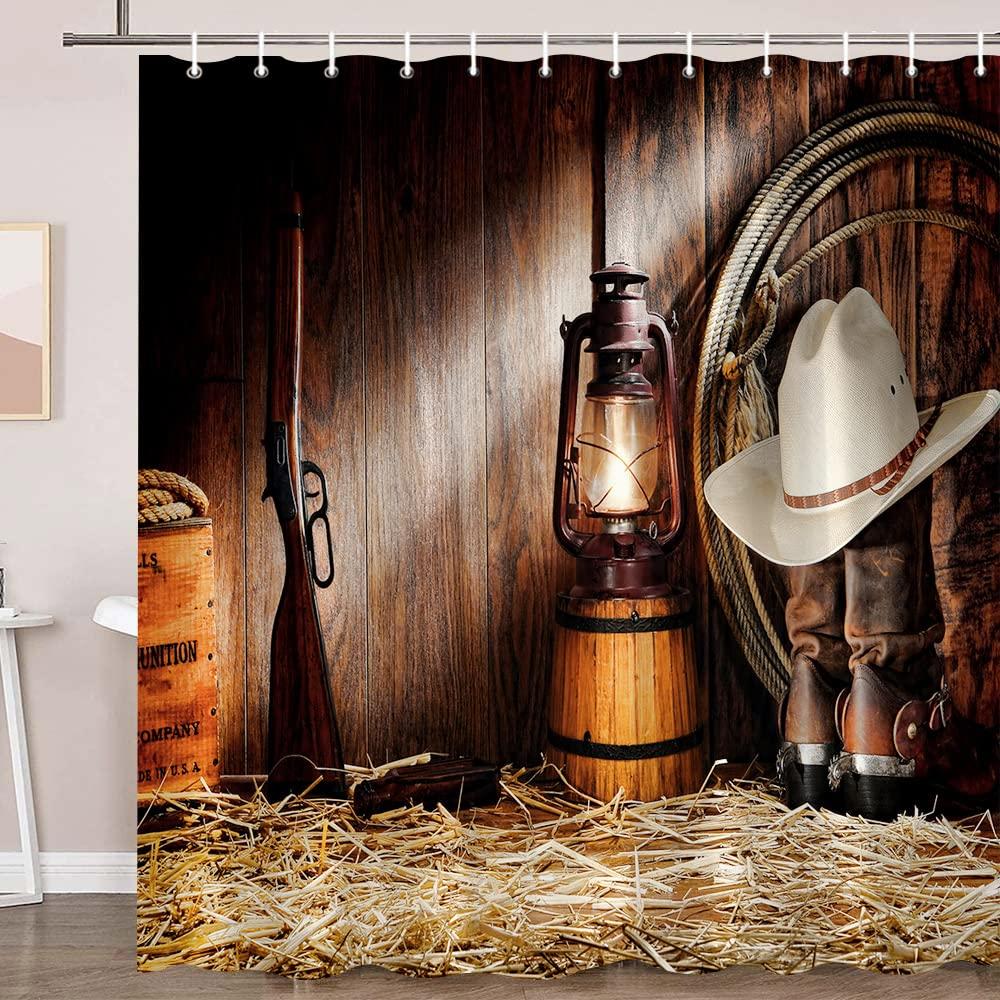 

Gun Shower Curtains Pistol Rifle Submachine Gun Sniper Shotgun Waterproof Fabric Shower Curtain Modern Bathroom Curtains Decor W90xH180cm