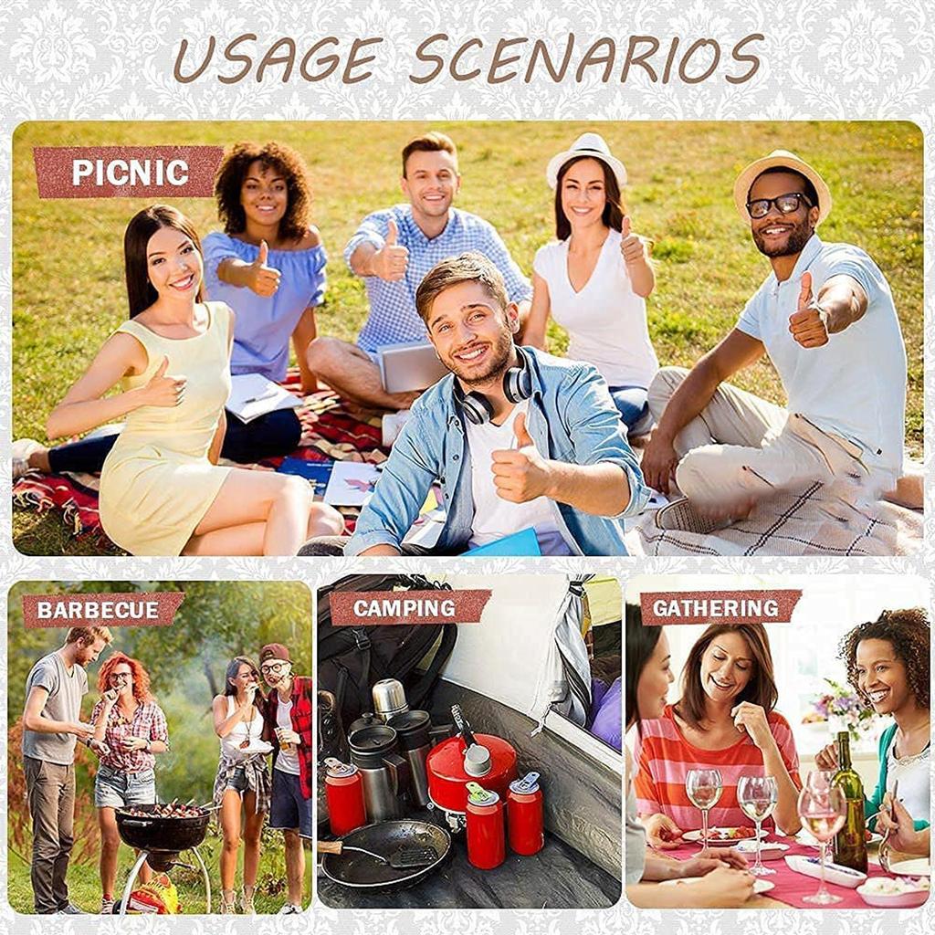 6Pc Easy Can Opener Safety Handheld Sodas Can Opener Portable Plastic Can Opener