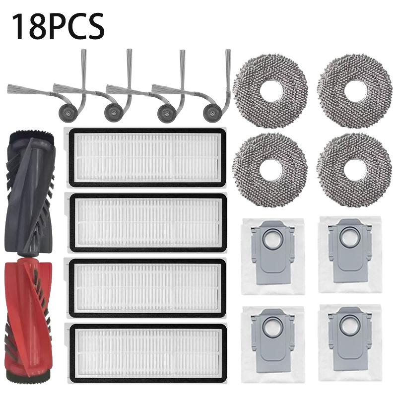 Saugroboter Für Roborock Qrevo Edge / EdgeC / Edge S5A 5V1 Staubsaugerteile Hauptbürste Seitenbürste Hepa-Filter Mopptuch D