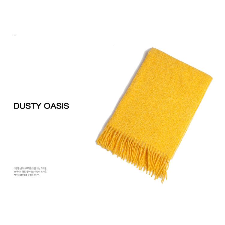 Toamnă Iarnă Culoare Solidă Eșarfă cu franjuri lungi Sal gros de damă