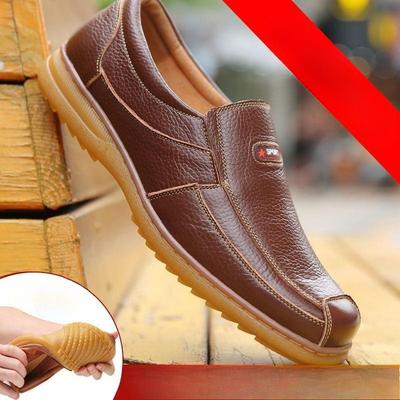 Leather Shoes for Men In Autumn Men's Business Casual Leather Shoes  Genuine Leather with Cow Tendon Sole Korean Version Men's Shoes