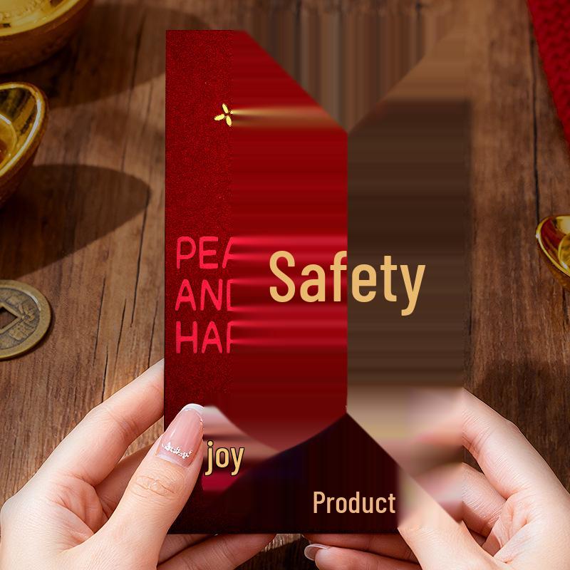 Luxurious Creative New Year Lucky Money Red Envelopes with Hot Stamping