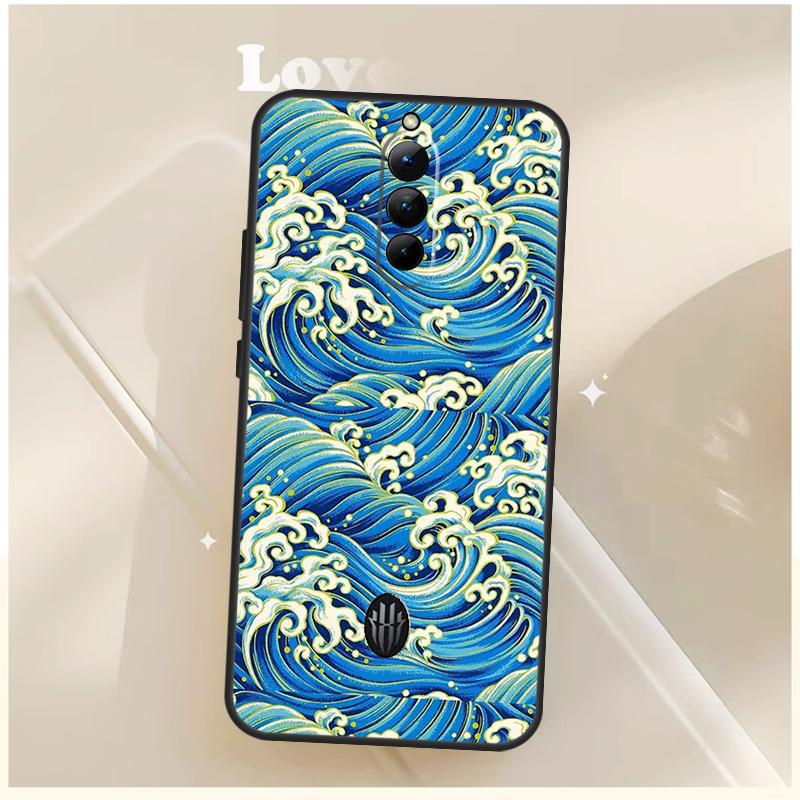 Japanese Pub Wave Anime Art Case For ZTE Nubia Red Magic 10S 9S 8S 8 9 10 11 Pro Plus 6 7 7S 6S For RedMagic 10 Air Cover