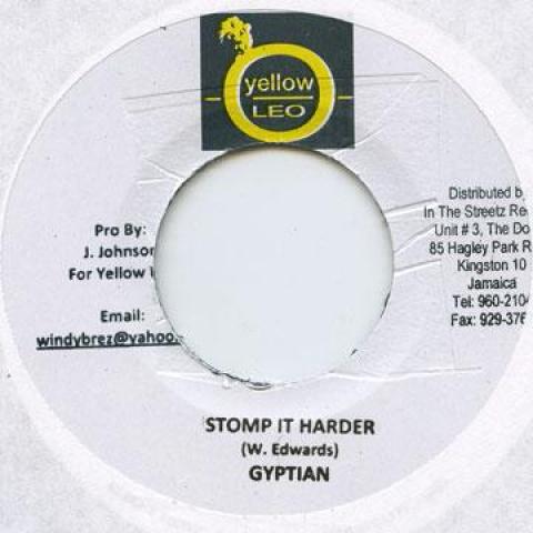 

7-дюймовая пластинка GYPTIAN / STRETCH AKA PRINCE SCORPI - Stomp It Harder / Stay Strong Yellow Leo 2009 Ямайка Регги, Ска и Даб