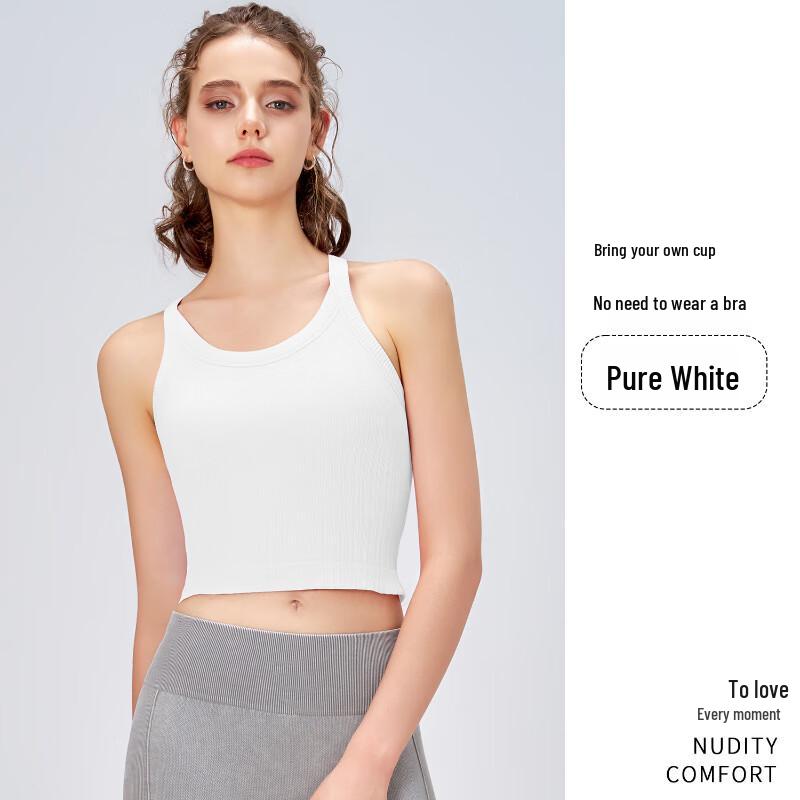 Женский спортивный топ-бра для йоги с набивкой