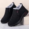 Fashion Winter New Parents Waterproof Boots with Thick Velvet for Warmth Anti slip Snow Boots for Middle aged and Elderly People
