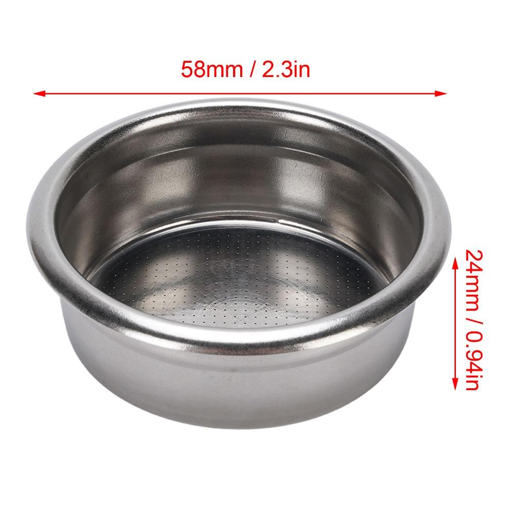 Non Pressurized Coffee Filter Basket 304 Stainless Steel Single Layer Filter Basket Coffee Shop
