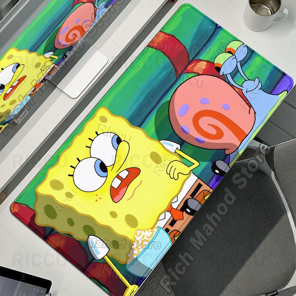 Large Size SpongeBob SquarePants Patrick Star Pattern Mouse Pads PC Computer Keyboard Table Carpet Anti-slip Rubber HD Desk Mats