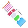 19 Pcs Set Rhinestone Painting Tool Kit 5 Rhinestone Paint Pens 3 Trays 10 Clay 1 Tweezer for DIY