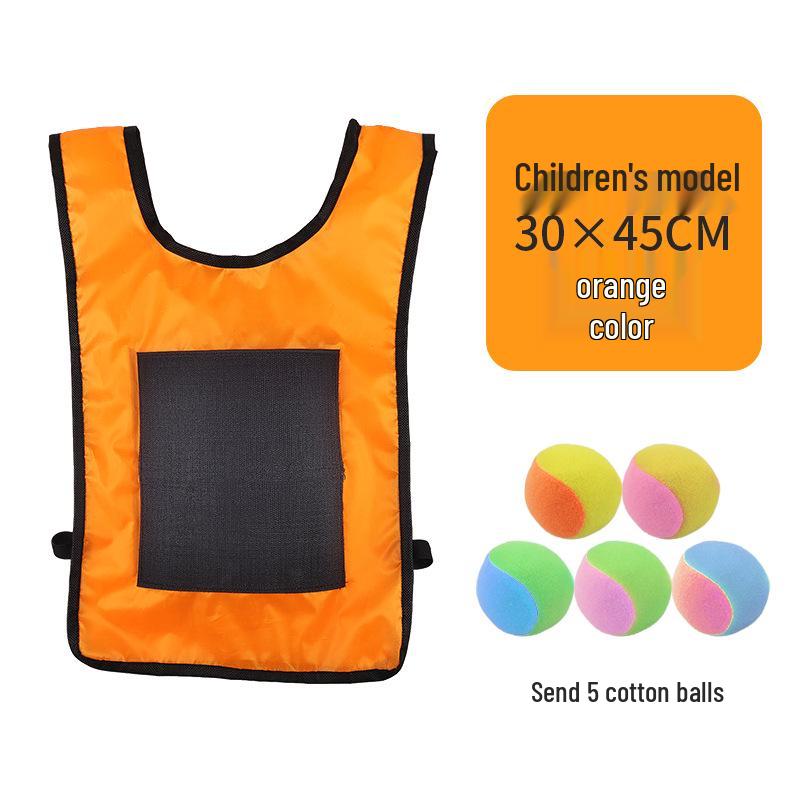 Children's Sticky Ball Dodgeball Vest for Outdoor Parent-Child Games
