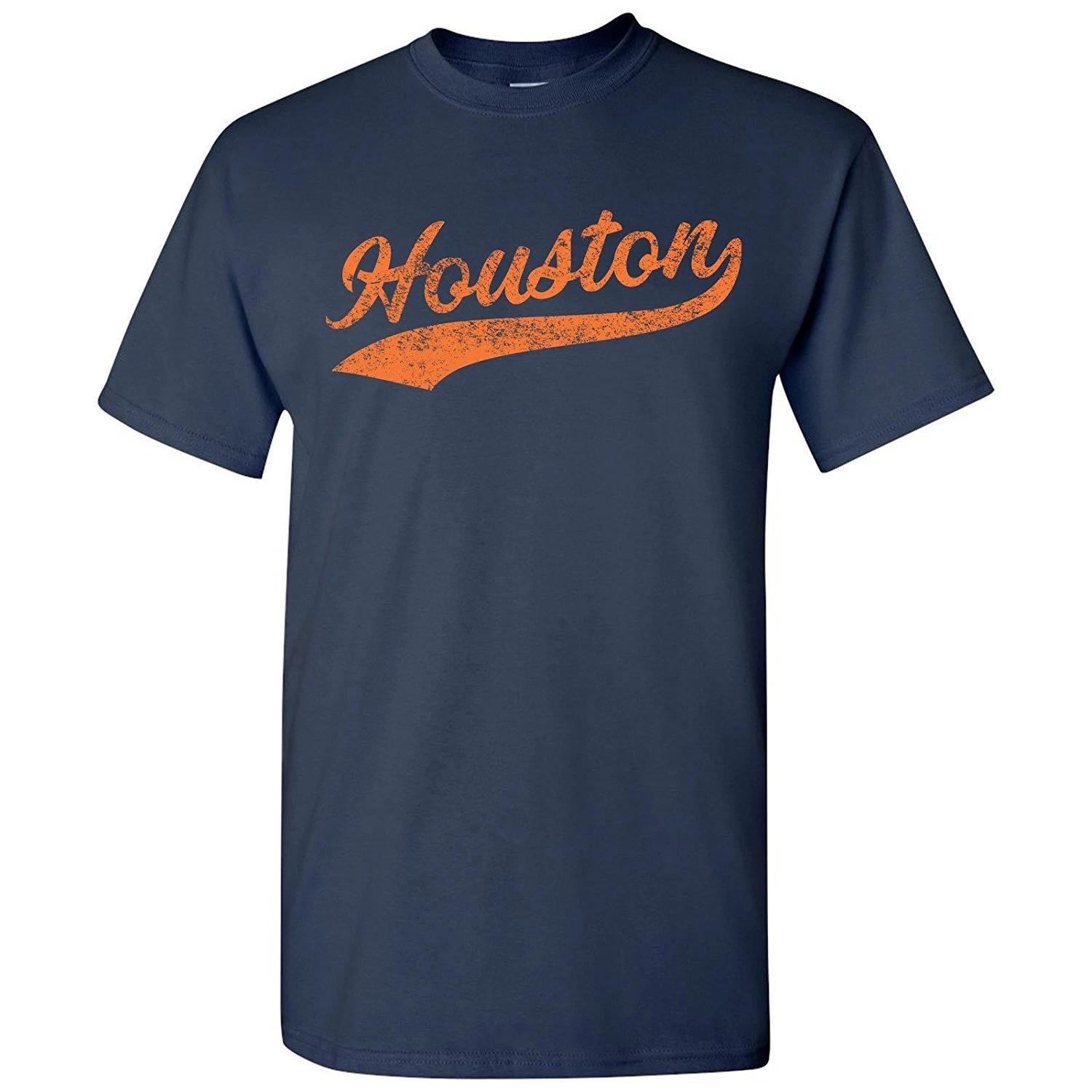 Houston City Baseball Script - Home Run Men s T-Shirt S