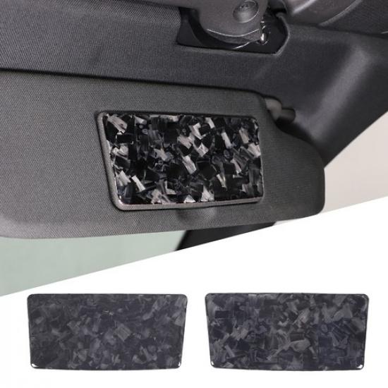 Forged Carbon Fiber Interior Vanity Mirror Panel trim For Corvette C8 -2025