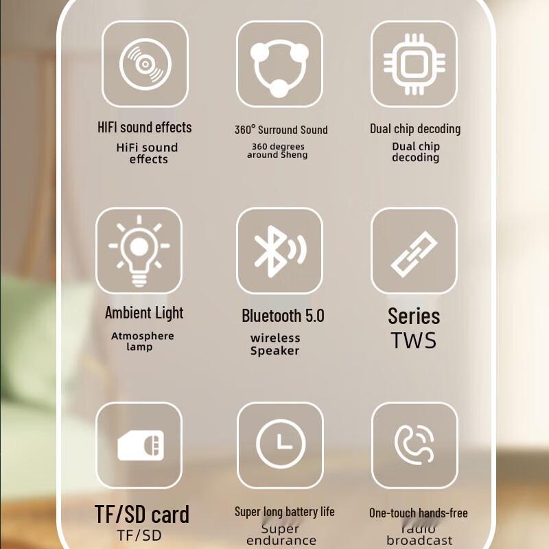 Bach Johann DW06 Smart Bluetooth Speaker & Alarm Clock