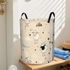 1pc, Spacious Evening Laundry Basket with Sheep Shaped Design And Handle for Easy Storage In Bathroom, Bedroom Or Wardrobe, Shelf Basket, Laundry Bask