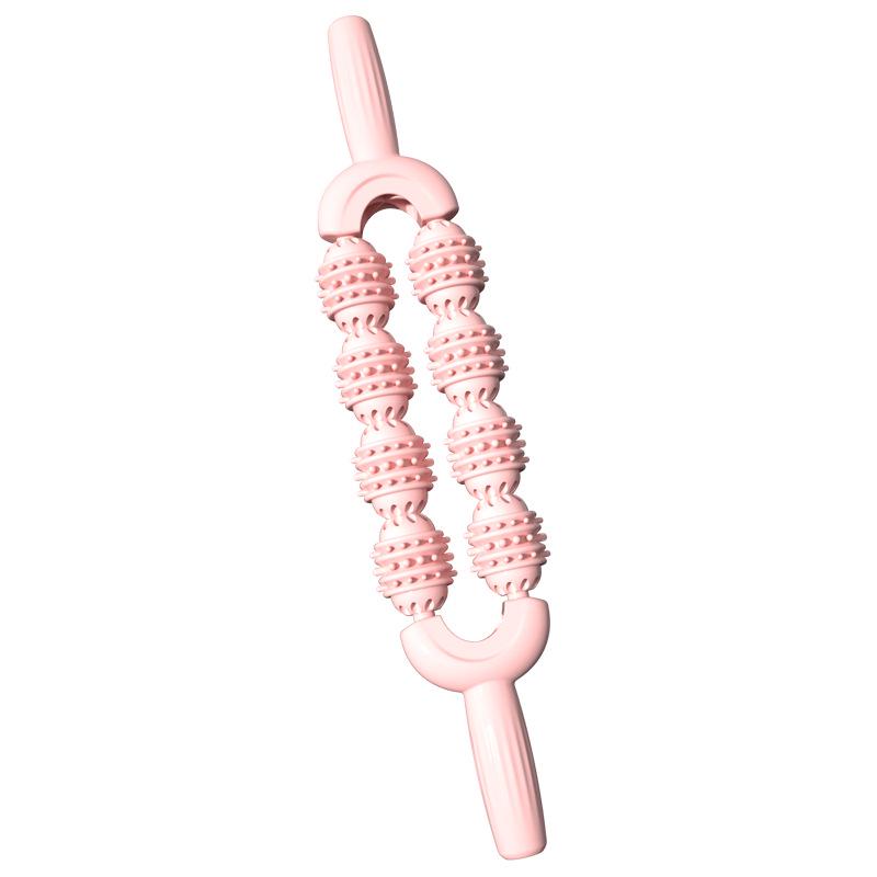 8-Wheel Wolf Tooth Muscle Relaxation Massage Stick for Muscle and Fascia Therapy