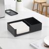 Square Leather Tissue Holder with Logo Printing - Creative Napkin Paper Storage Box for Hotels and Restaurants