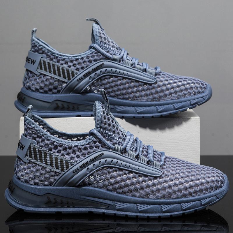 Men's Shoes Spring and Summer New Style Men's Trendy Casual Mesh Breathable Sports Shoes Trendy Running Shoes