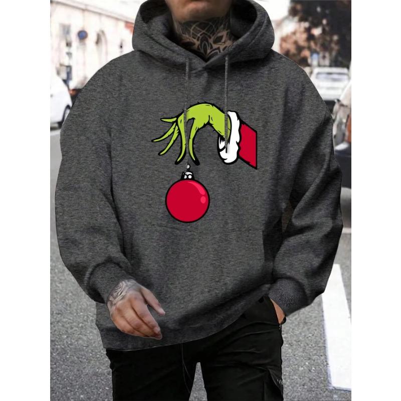 Grünhaarige Monster Druck Weihnachtsgeschenke Hoodie Herren Hoodies Kinder Kapuzenpullover Lässiger Pullover