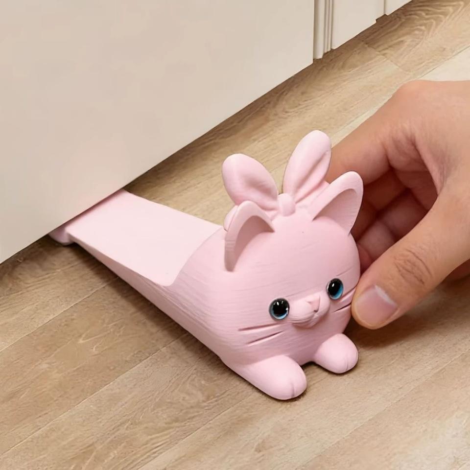 Cute Cat Door Stopper, 3D Printed Door Wedge Stopper for Bottom of Door, Non-Slip Door Holder, Decorative Stop for Bedroom
