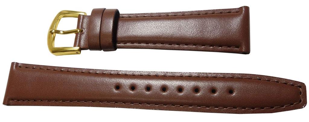 Seiko 19mm DXJ8 Brown Leather Watch Band Genuine