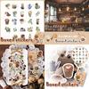 Stunning 46 Pcs Coffee Pattern Scrapbook Journal Stickers For Personalized Notebook Decoration