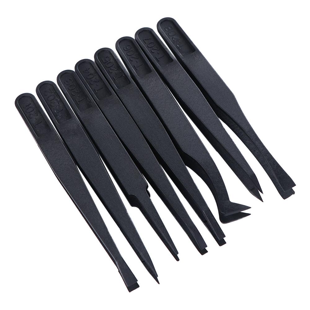 For Electronics Laboratory Work Curved Straight Tweezers DIY Tools Repair Tools Maintenance Tools