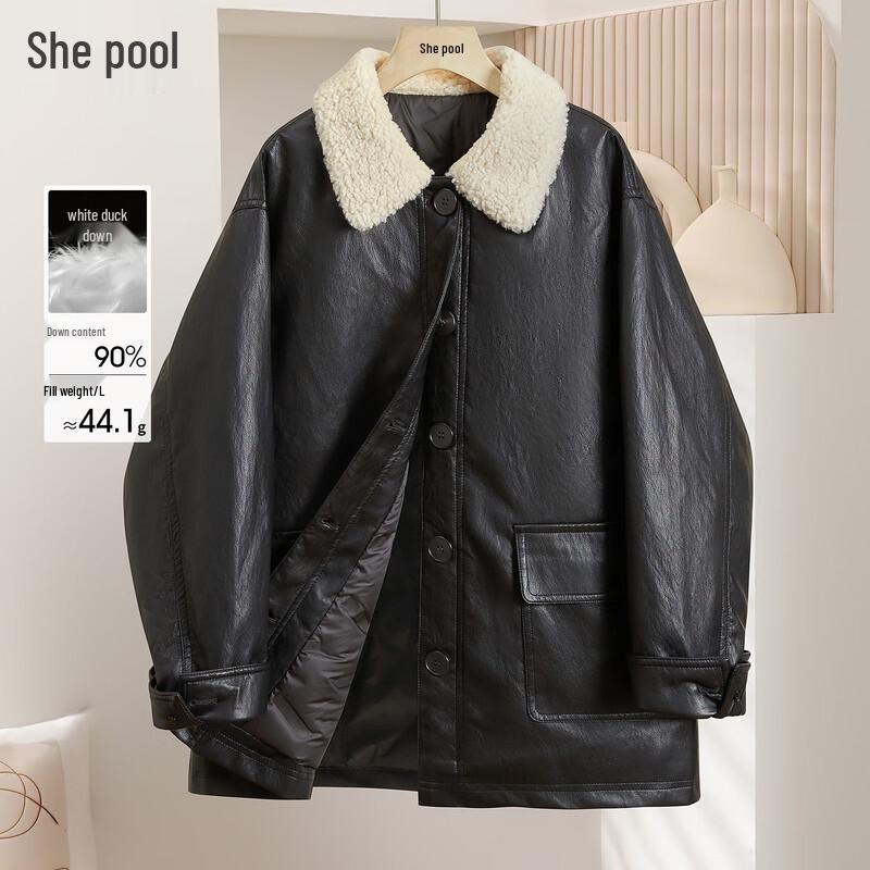 

Tachi Women s 90% Down Color-Block Lapel Jacket S