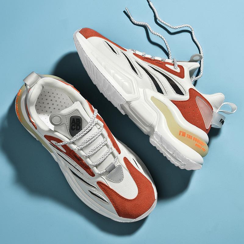 2025 spring new dad shoes fashion sports casual shoes heightening men's shoes trendy running shoes