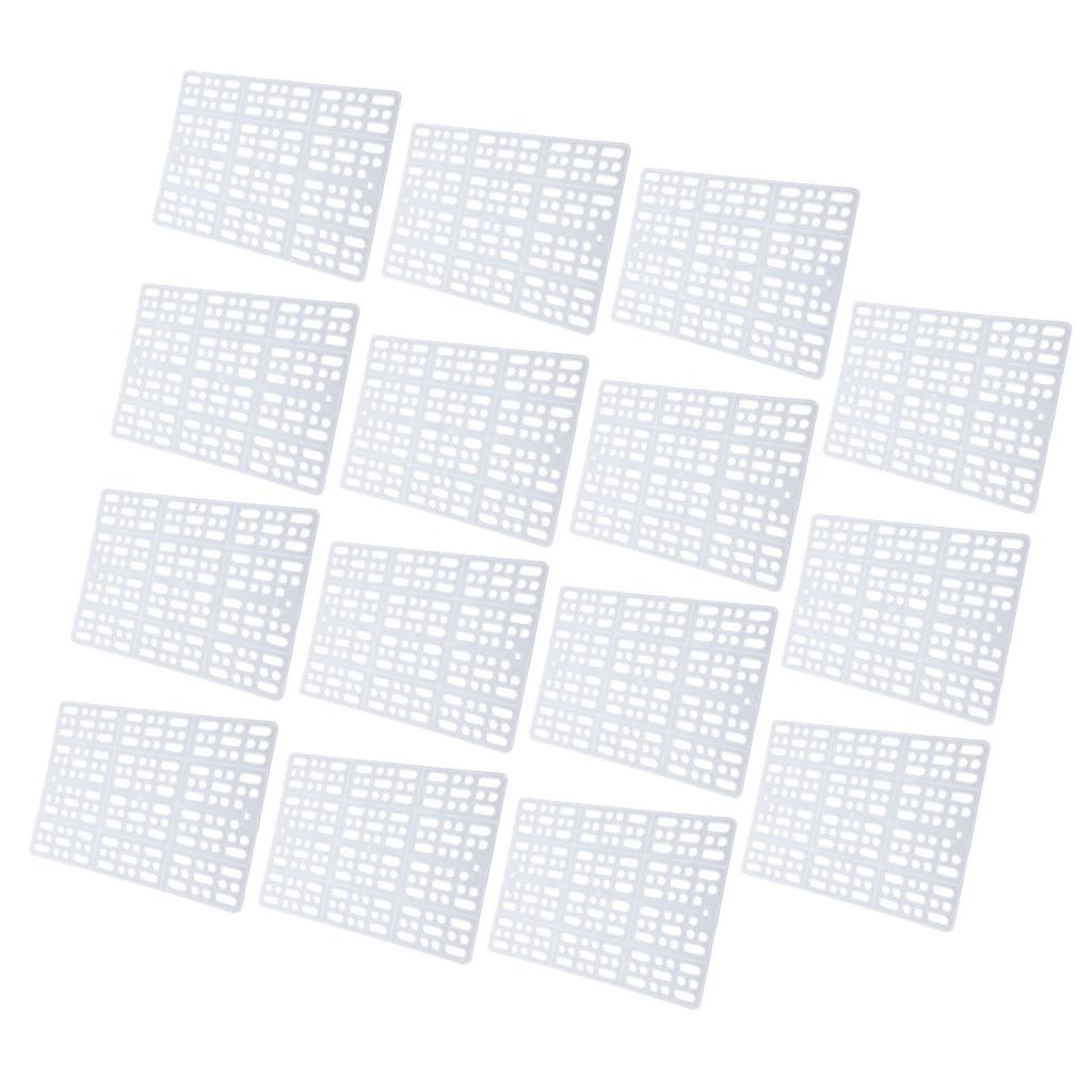 15PCS Feet Pad Food Grade Plastic Easy Cleaning Bunny Cage Floor Mat for Guinea