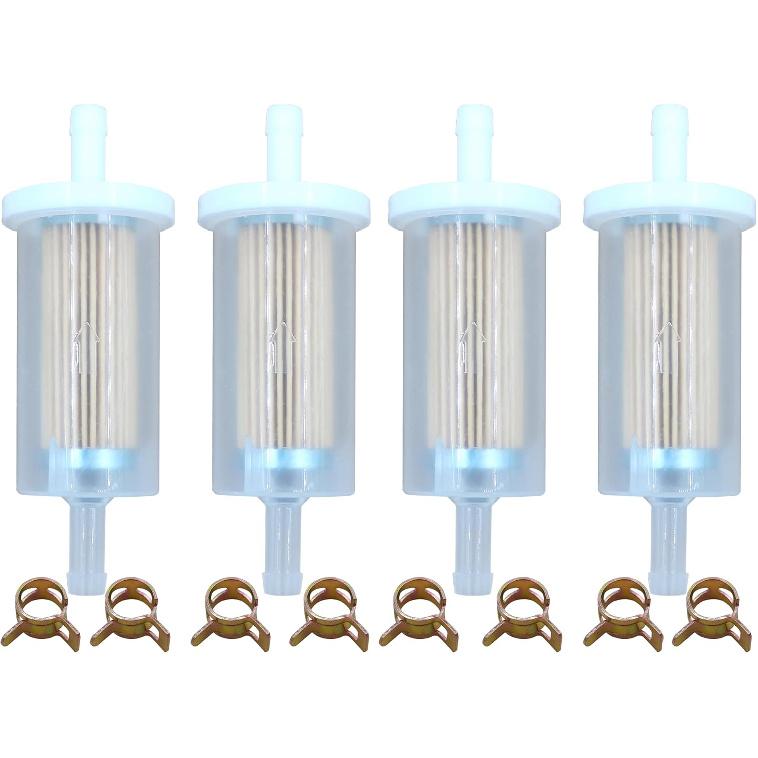 695666 Fuel Filter 1/4" for Briggs & Stratton 845125 691035 493629 JohnDeer D100 D105 D110 D120 D125 D130 D140 D150 D155 D160 D170 L105 L108 L111