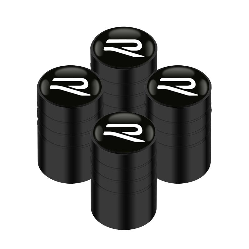 For VOLKSWAGEN VW 4pcs Auto Emblem Cap  New R Logo Case For VW Volkswagen Golf 8 MK8 Accessories