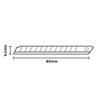 Plus Cutter Knife Replacement Size 100 x 10 Blades, S, blades, CU-201, 35-999