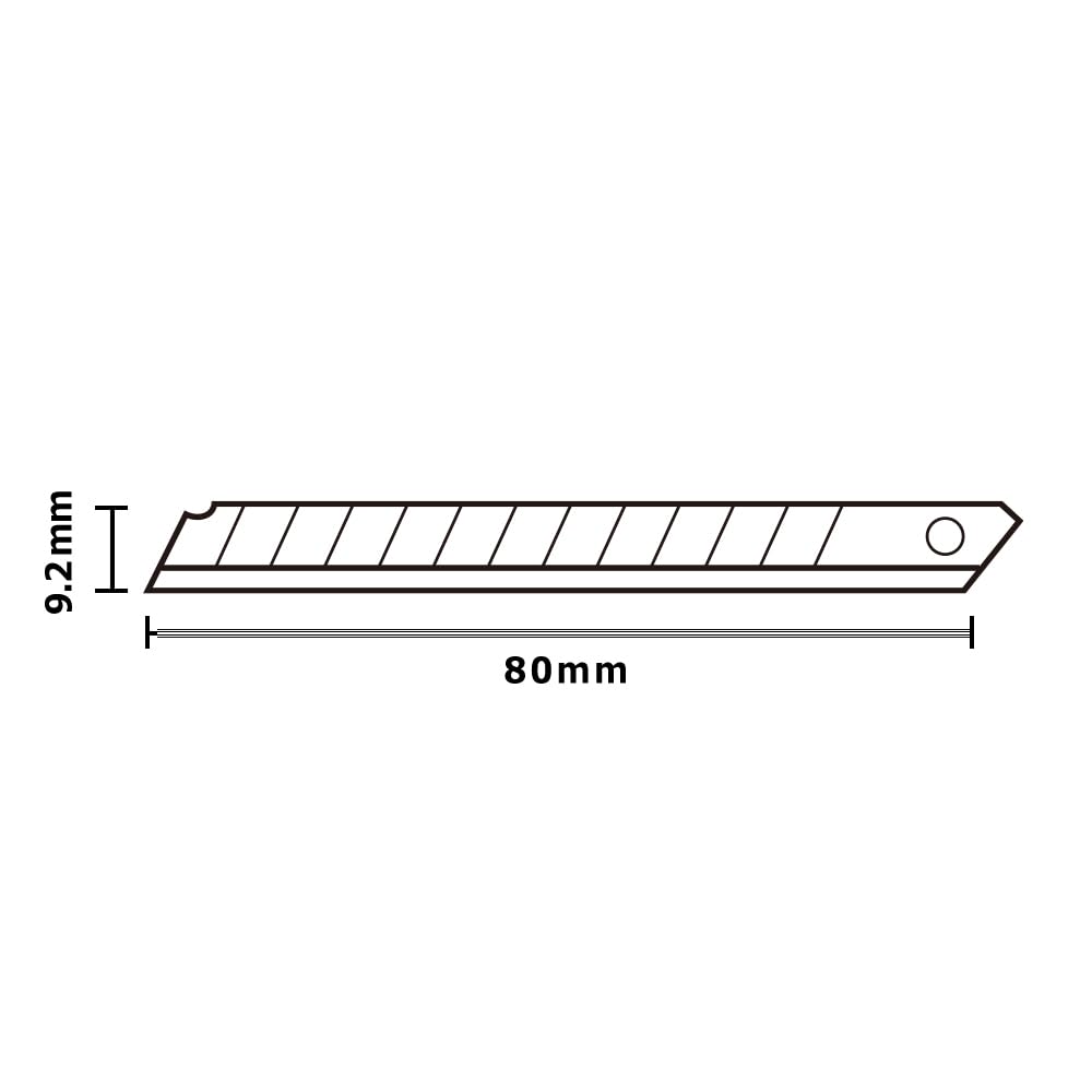 Plus Cutter Knife Replacement Size 100 x 10 Blades, S, blades, CU-201, 35-999