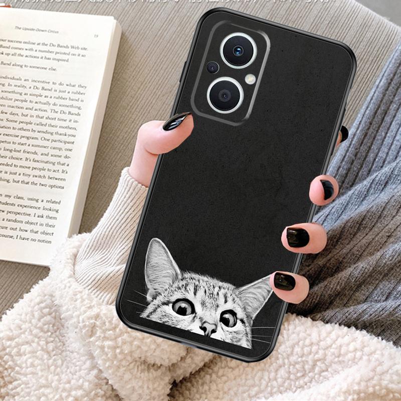 Space Happy Cats Case For OPPO Reno 13F 13 12 F 11 8T 7 8 10 Pro OPPO Find X8 X6 Pro X3 X5 Lite Cover Fundas