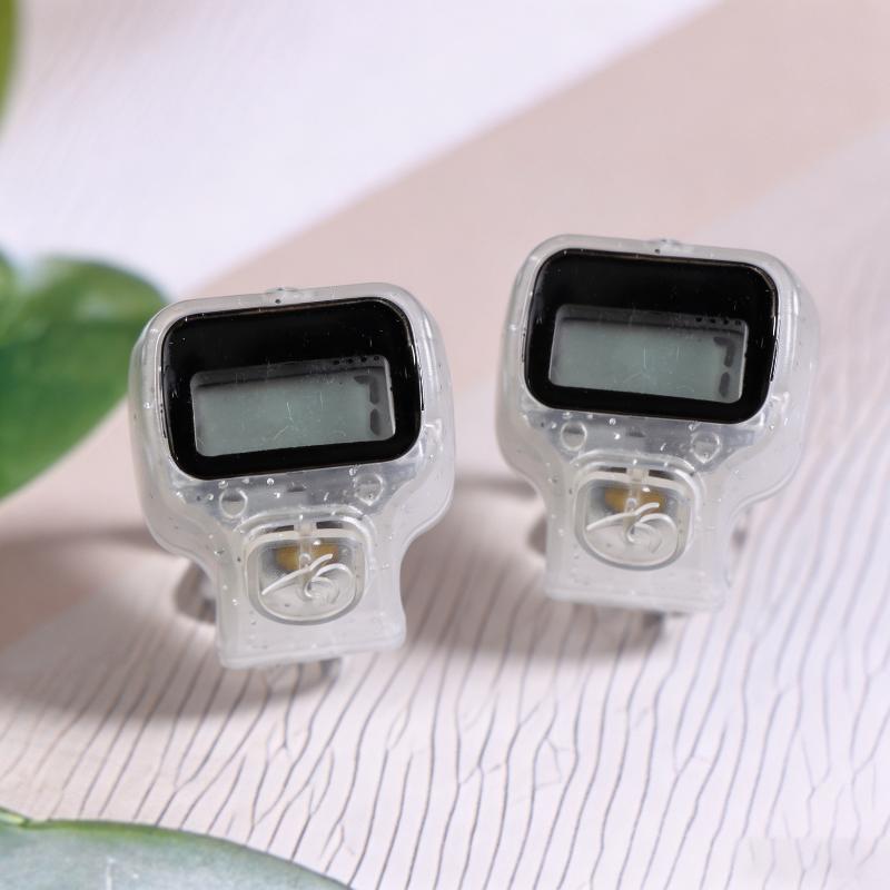 Fingerzähler Klick Manuell Digitaler Klicker Mini LCD Digitaler Hand Zählzähler 100 Blinkender Zähler 5-stellige Nummer Zählung Klicker