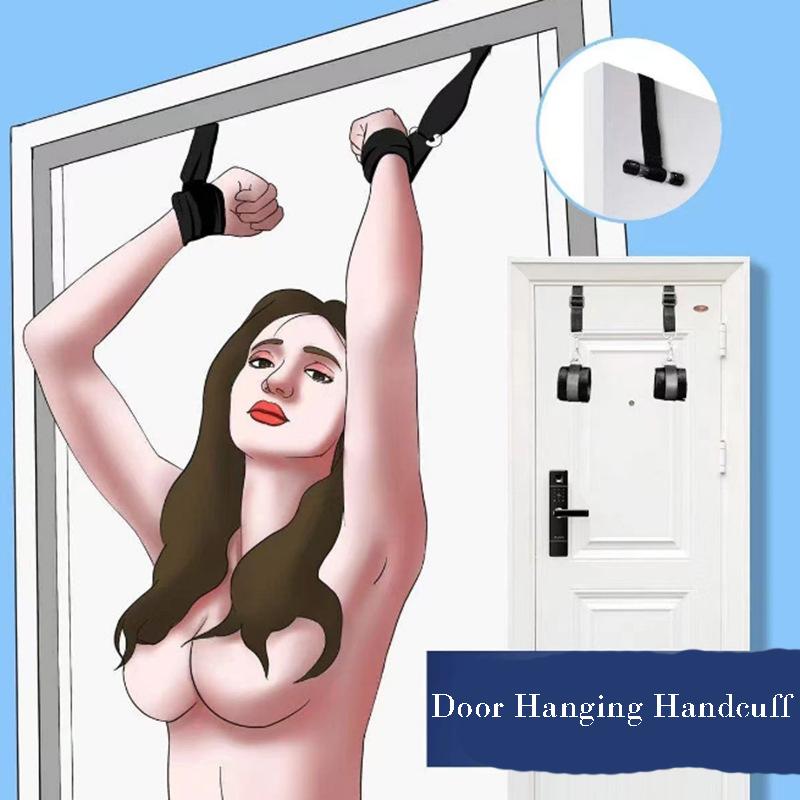 Women Door Hanging Handcuffs  Restraint Handcuff Sex Toys SM Slave Role Play Hand Cuffs Adult Couple Erotic Games Sextoys