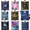 Graduation Blessings Quotes Blanket Printed Nap Blanket Sofa Flannel Blanket Graduation Season Gift