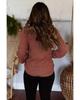 Azura Exchange Gold Flame Square Neck Plus Size Knit Top