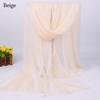 Breathable Shawls Soft Pashmina Summer Silk Scarf  for Women