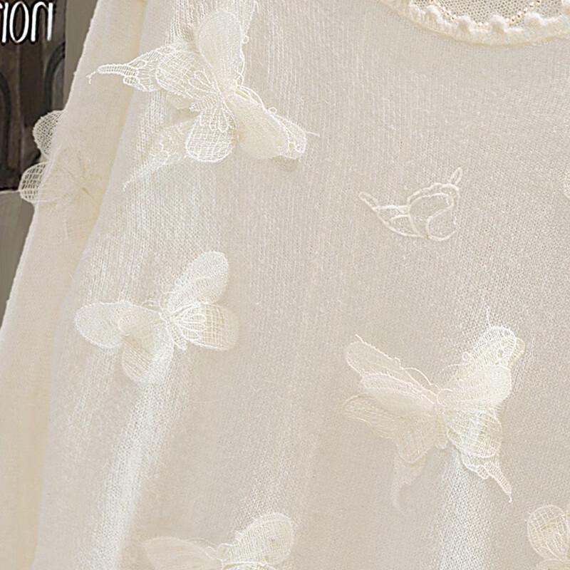 Sybirs Women's Solid Long Sleeve Round Neck Knit Sweater