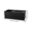 3 Compartments Napkin Holder Removable Lid Desktop Organizer Modern Tissue Dispenser  Bedroom