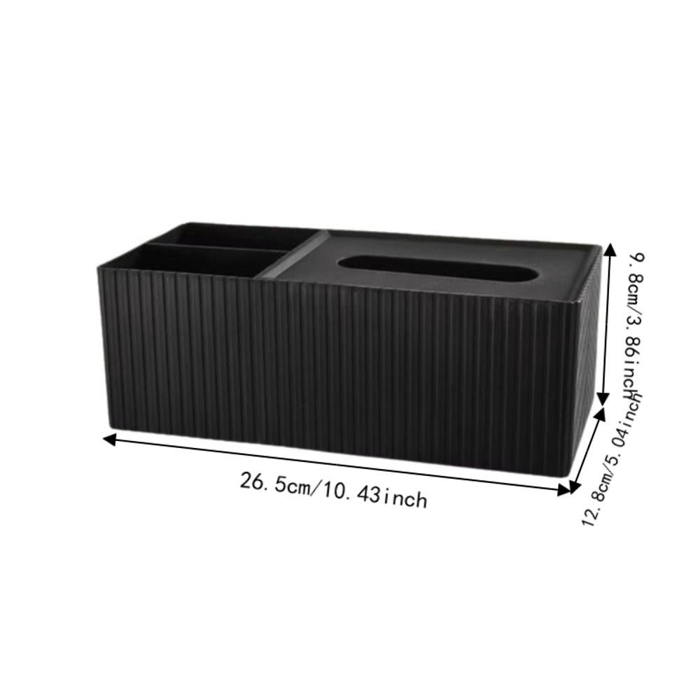 3 Compartments Napkin Holder Removable Lid Desktop Organizer Modern Tissue Dispenser  Bedroom