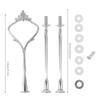 Crown Handle Cupcake Display Holder 2 Tiers 3 Tier Tiered Fruit Plate  Cake Stand Assembly