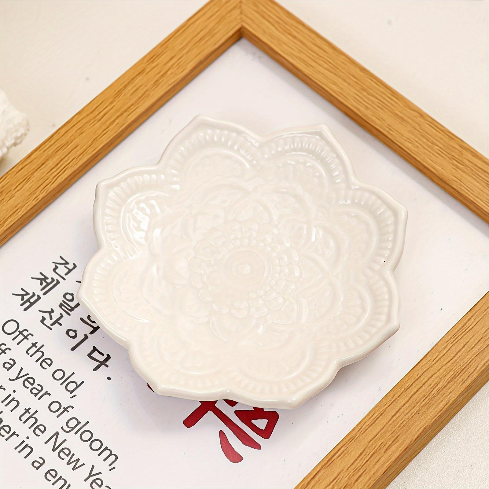 

Delicate Floral Mandala Jewelry Tray | For Earrings, Necklaces, Bracelets, Home Decor, Holiday Gifts